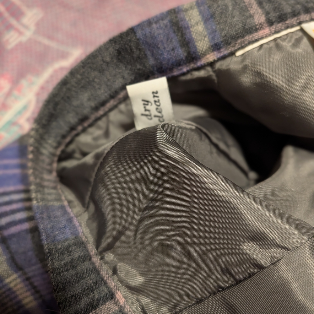 Pendleton A-Line Skirt in Black and Blue Plaid - Picture 3 of 5